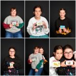 Montage de 6 photos de jeunes durant la séance photos