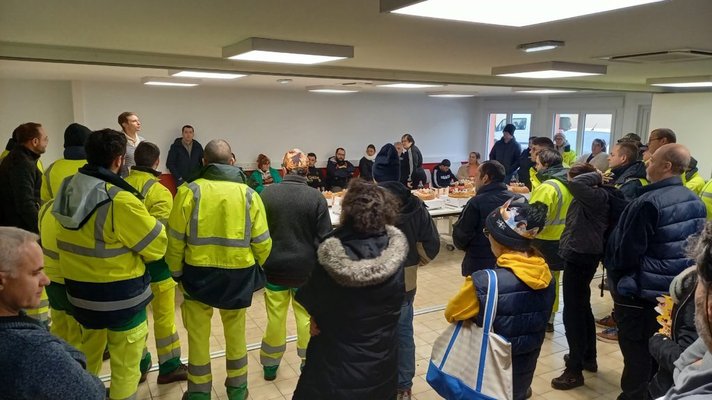 Vœux du Directeur devant l'ensemble des équipes