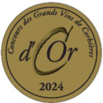 médaille d'or 2024 Concours des grands vins de Corbières