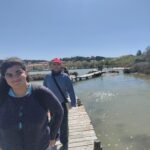 Les résidents sur les pontons