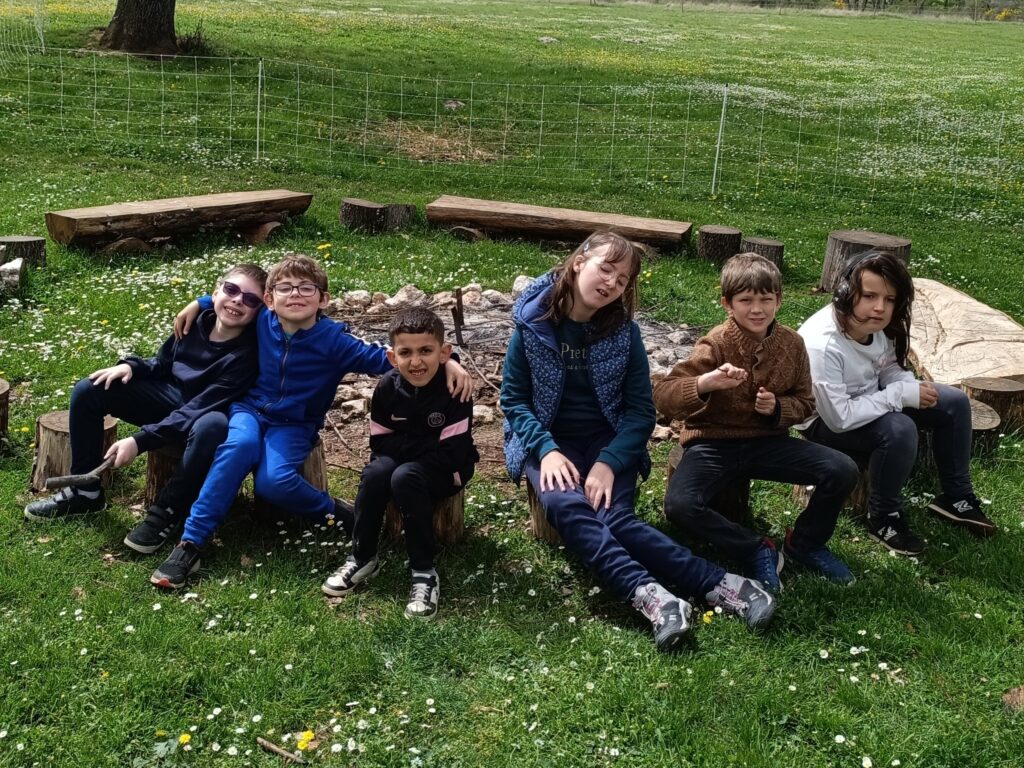 Photo de groupe à la ferme