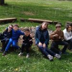 Photo de groupe à la ferme