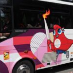 Le bus officiel de la flamme olympique