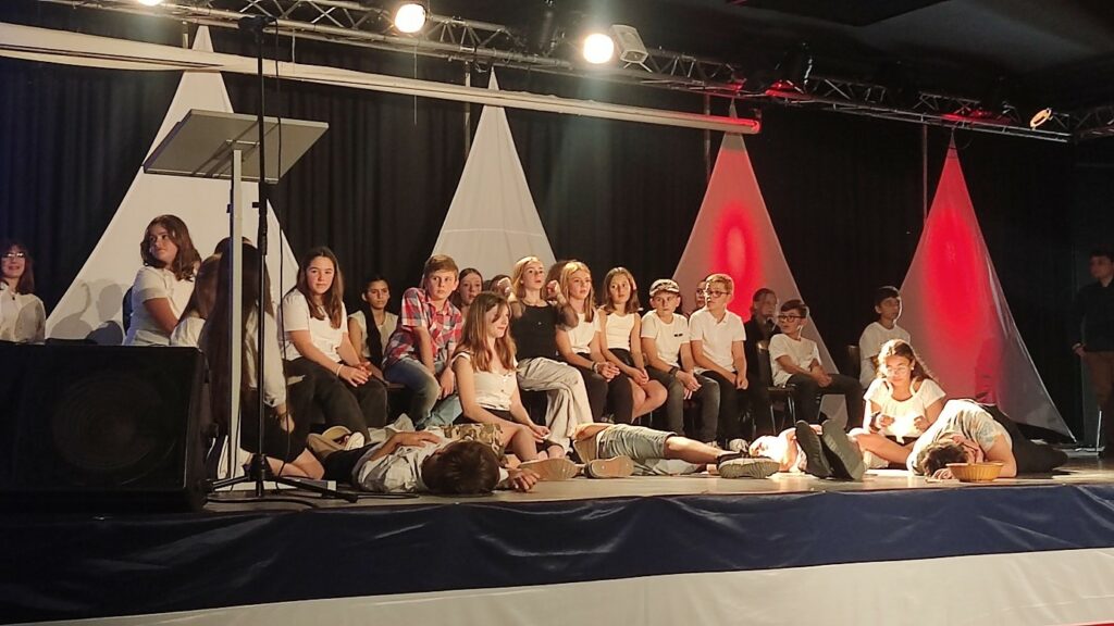 La chorale sur scène