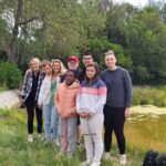 Photo de groupe dans la nature