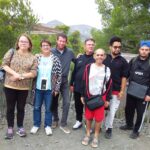 Photo de groupe dans le parc