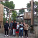 Photo de groupe à l'entrée du parc