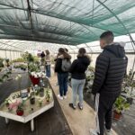 Le groupe dans la serre