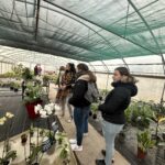 Le groupe dans la serre