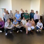 Le groupe en répétition de danse
