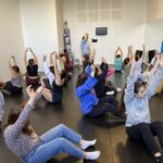 Le groupe en répétition de danse