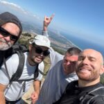 Selfie de groupe devant le panorama d'Argelès-sur-Mer