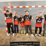 6 joueurs de l'équipe de l'EANM de Port-Leucate posent devant les cages
