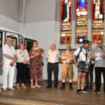 Les discours avec les artistes et l'ensemble des partenaires