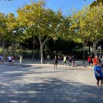 Des joueurs sur le boulodrome