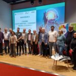 L'ensemble des partenaires, sur scène, à la fin de l'Agora