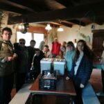 Dans la maison de Gilles pour un pique-nique à l'abris de la pluie