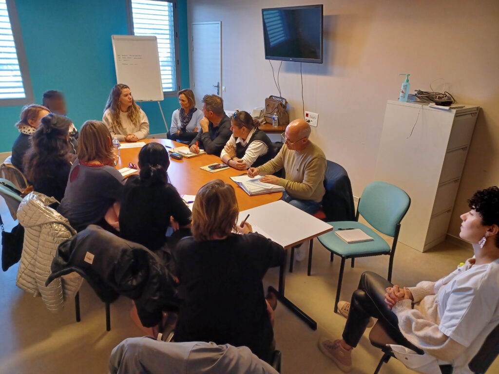 Lors d'un atelier sur l'éducation à la vie affective, relationnelle et sexuelle