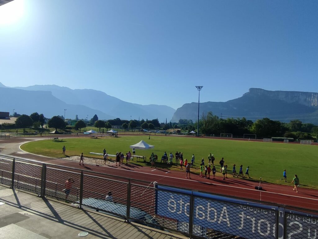 Le stade durant les épreuves