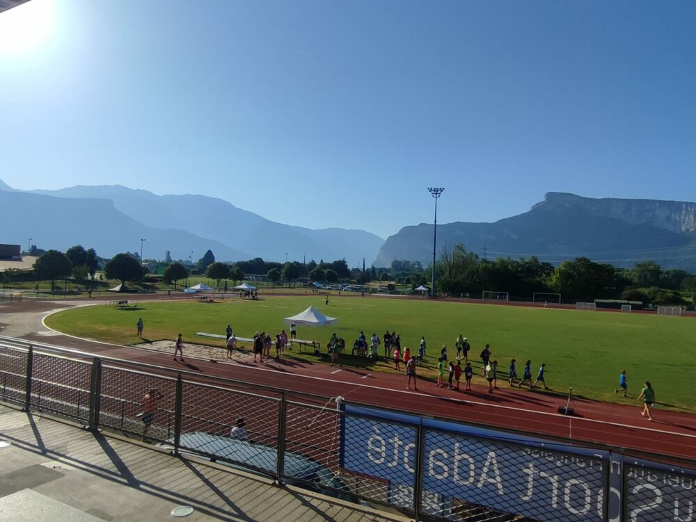 Le stade durant les épreuves